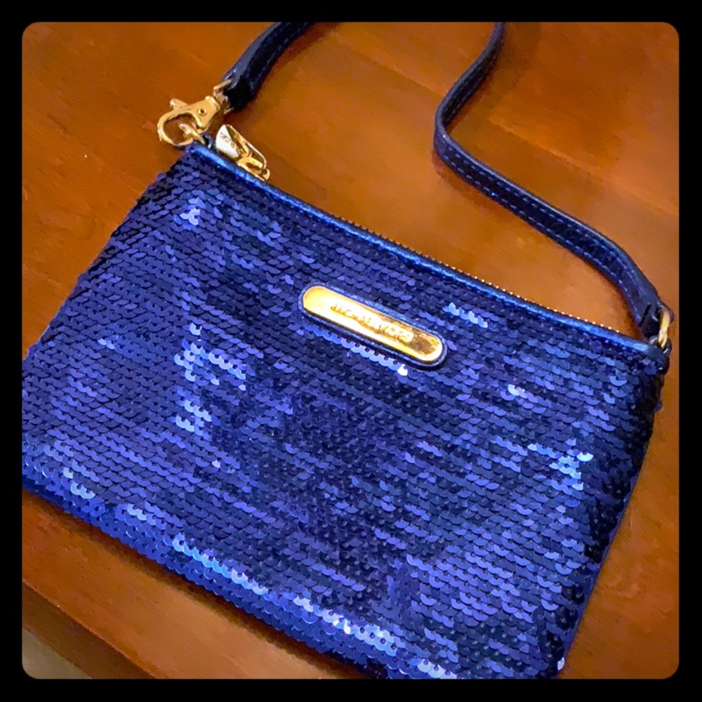 Michael Kors beautiful blue sequin bag